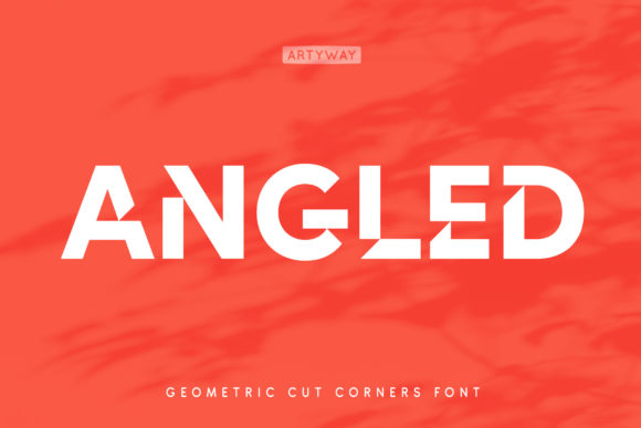 Angled Font: Bold Geometric Display Type for Campaigns