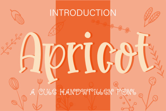 Apricot Display Font for Whimsical Editorial Layouts