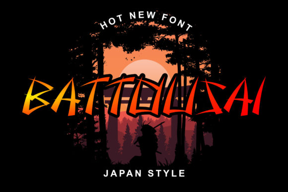 Battousai Font: Japanese Inspired Display Typography for Web Design