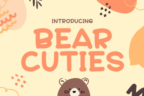Bear Cuties Font: Thick Display Type for Digital Design