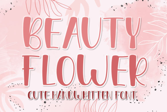 Beauty Flower Font for Playful Small Business Branding