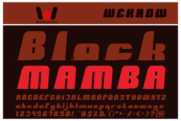 Black Mamba: A Bold Display Font for Striking Design