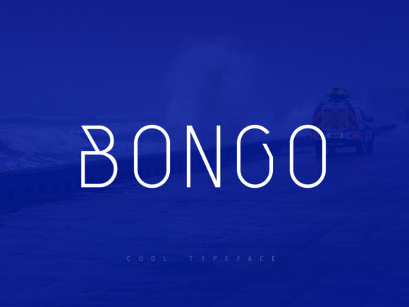 Bongo Geometric Thin Display Font for Futuristic Campaigns