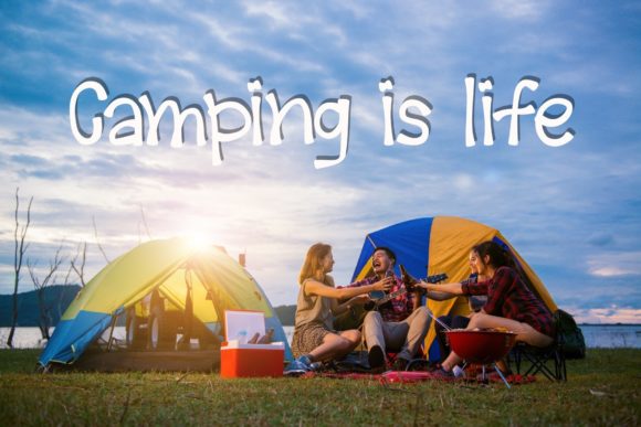 Camping is Life Font Review for Editorial Design