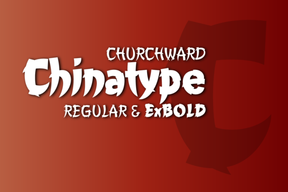 Churchward Chinatype: Spooky Display Font for Business Branding