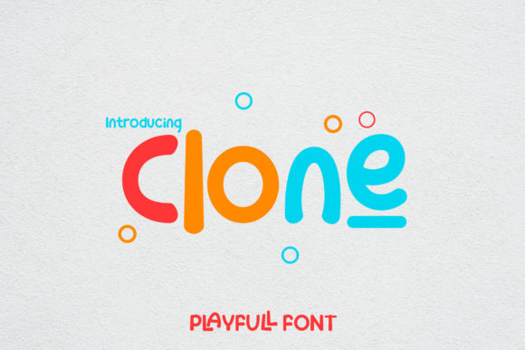 Clone Font: A Playful Display Typeface for Small Business Branding