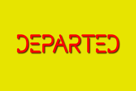 Departed Font: Modern Display Typography for Campaigns