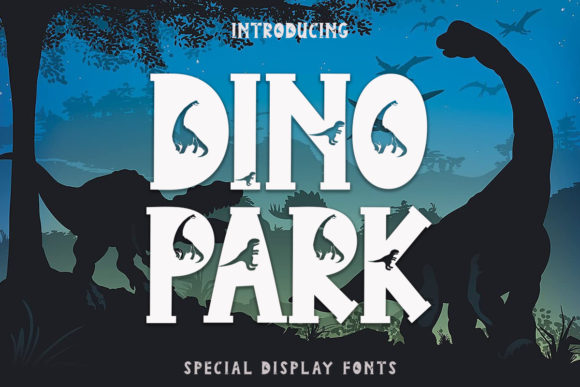 Dino Park Font: Playful Display Typography for Kids Content