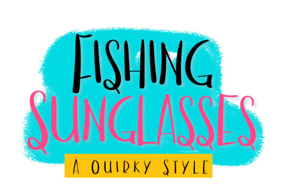 Fishing Sunglasses Font: Quirky Display Type for Campaigns