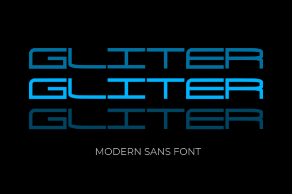 Gliter Font: Modern Display Typography for Makers