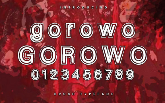 Gorowo Font: 3D Display Type for Handmade Labels