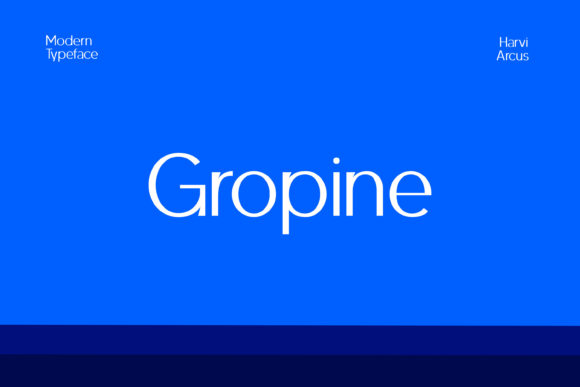 Gropine Font Review: Minimal Display Type for Campaigns