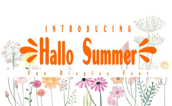 Hallo Summer: Playful Display Font Free Download