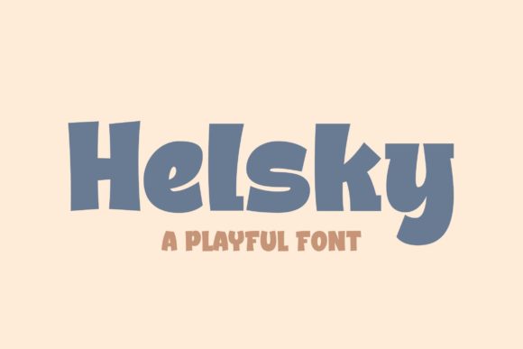 Helsky Font: A Friendly Display Typeface for Editorial Design