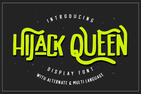 Hijack Queen Font: Bold Vintage Style for Small Business Branding