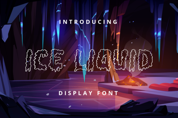 Ice Liquid Font: Playful Display Type for Campaigns