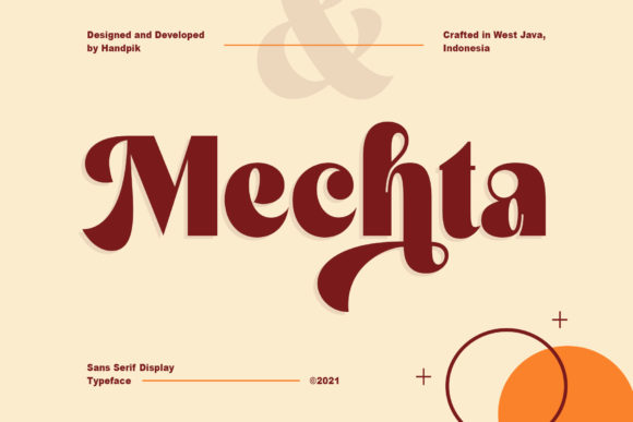 Mechta: A Bold Display Font for Digital Branding