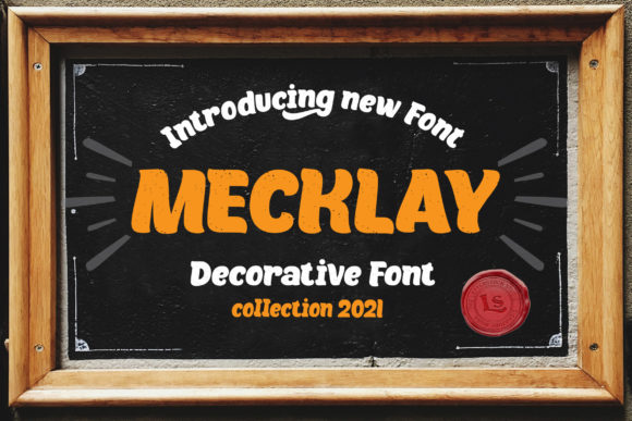 Mecklay: A Bold Retro Display Font for Modern Design