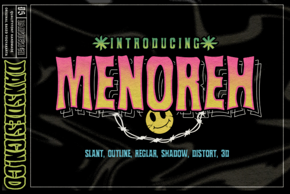 Menoreh: A Chunky Display Font With Bold Street Appeal