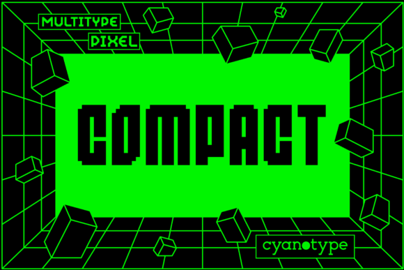 MultiType Pixel Compact: A Display Font for Editorial Content