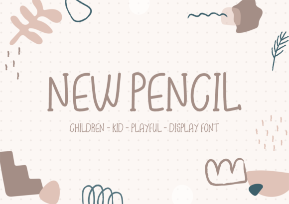 New Pencil Font: A Quirky Display Typeface for Branding