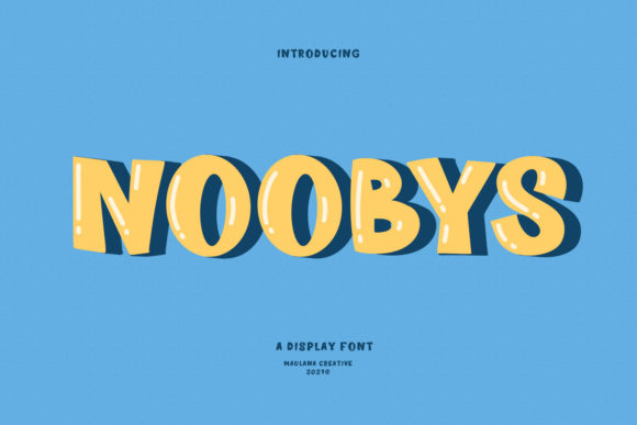 Noobys Font Review: Whimsical Display Type for Branding