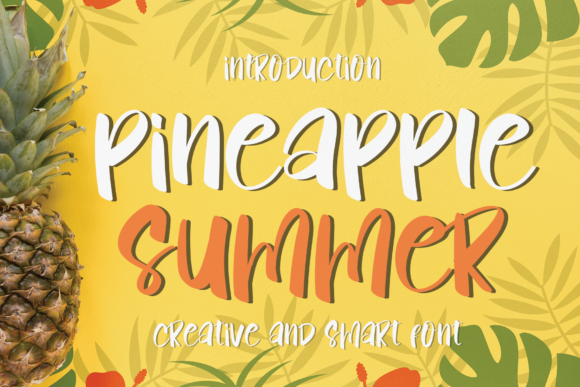 Pineapple Summer Font for Friendly Small Business Branding