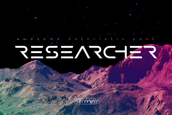 Researcher Font: A Modern Display Typeface for Branding
