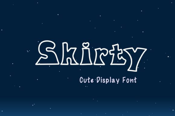 Skirty Font: An Outlined Display Typeface for Editorial Design
