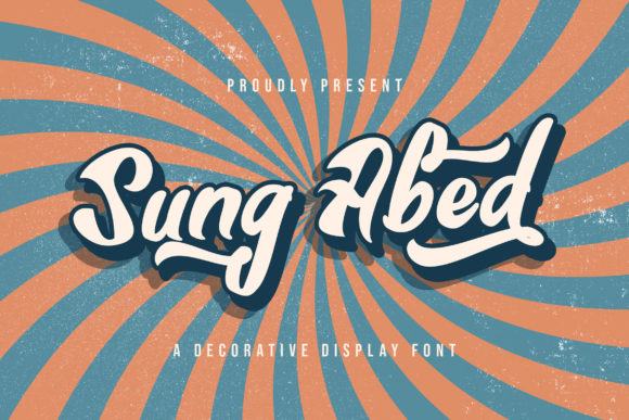 Sung Abed Font: Bold Display Type for Handmade Labels