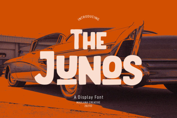The Junos Font: A Vintage Display Typeface for Campaigns
