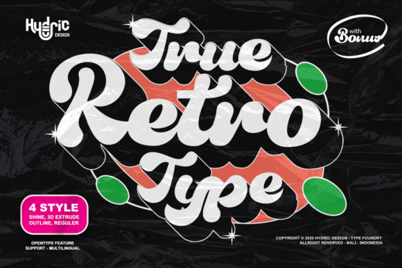 True Retrotype Font for Bold Campaign Headlines