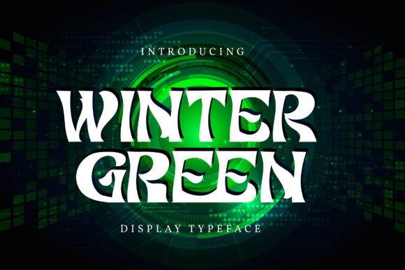 Winter Green Font: Retro Cool for Handmade Products