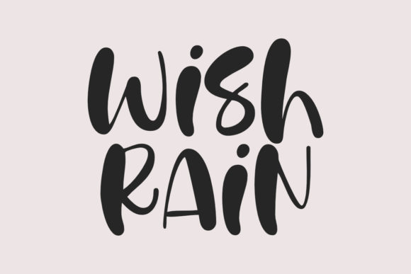 Wish Rain Font Review: Whimsical Display Typography
